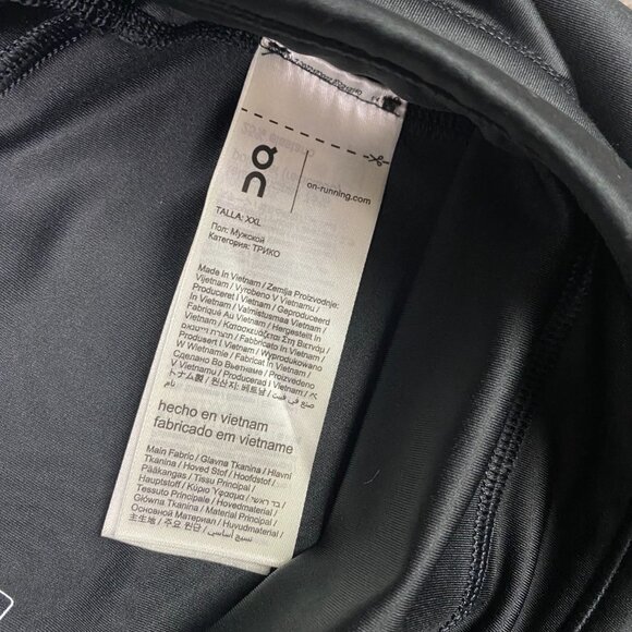 On Cloud Performance Tights Men's XXL Black Pants Compression NWT 2XL - Picture 8 of 16